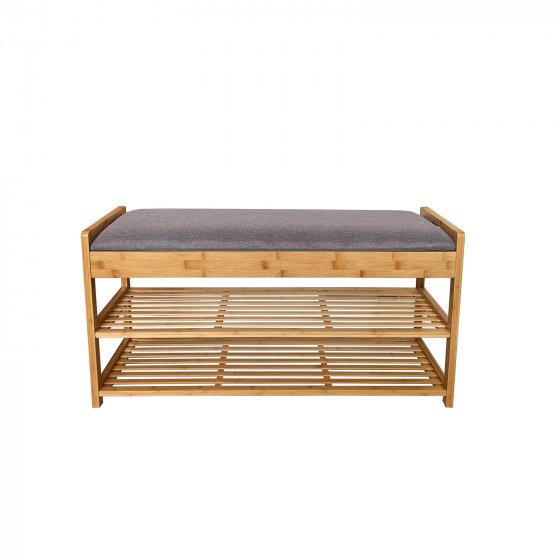 Schuhbank mit Schubfach Bambus 
