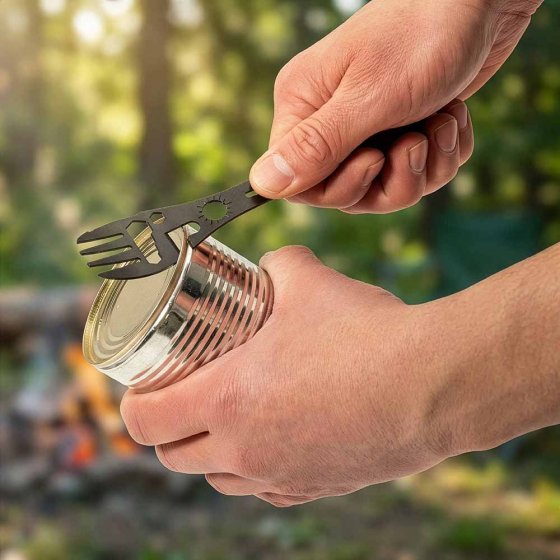 9 in 1 Campingbesteck und Multiwerkzeug 