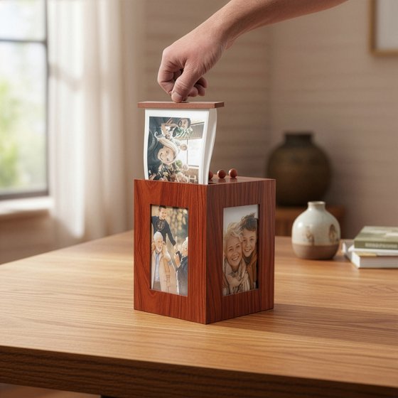 360° Fotobox aus Holz 