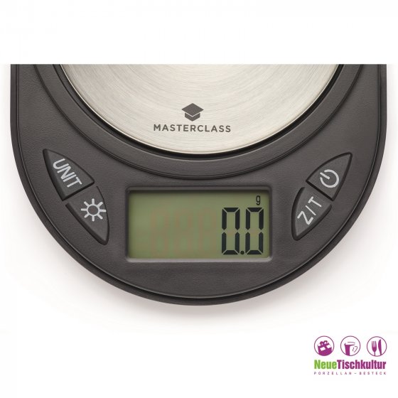 Elektrische Küchenwaage, Edelstahlplatte MasterClass 
