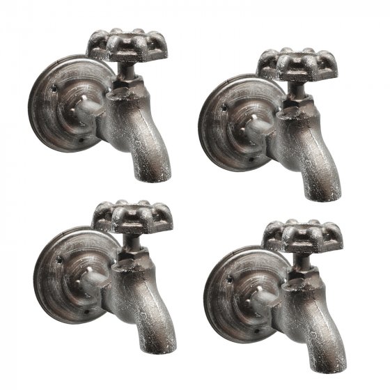 Kleiderhaken 4er Set Steampunk 