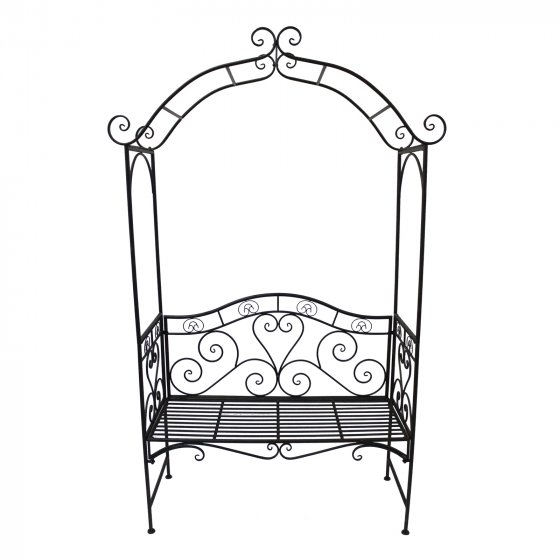 Gartenbank mit integriertem Rosenbogen 