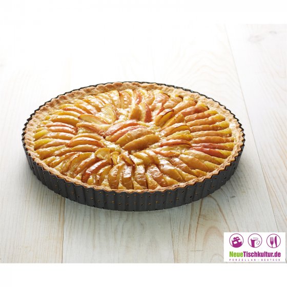 Quicheform Ø28 cm mit gelochtem Boden 