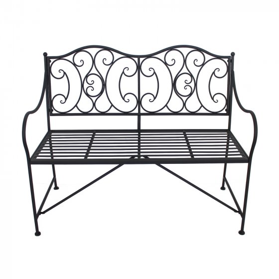 Sitzbank aus Metall Gartenbank 