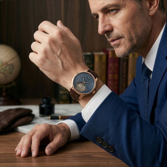 Tourbillon Uhr Gold 