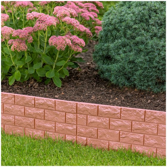 Beetumeinfassung in Ziegelsteinoptik 4,52 m Gesamt Nessa 