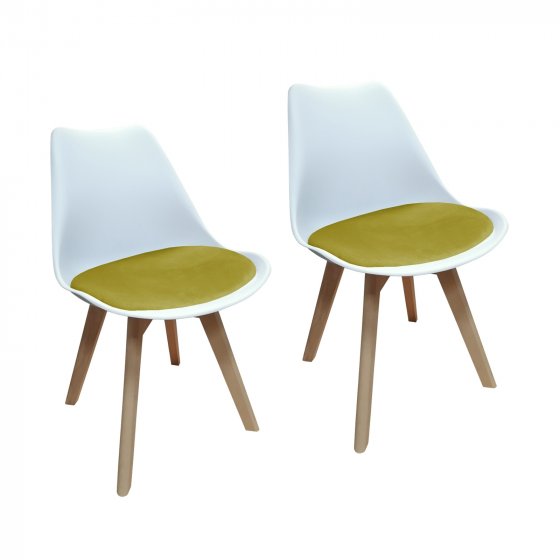 2er Set Stühle Atlanta Skandinavisches Design trifft modernen Komfort 