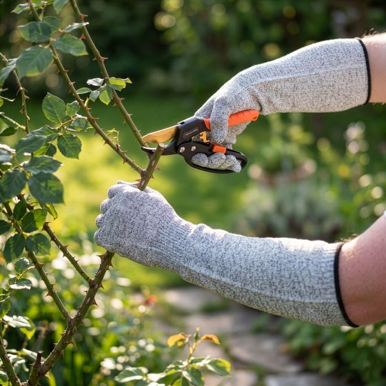 Langarm-Gartenschutzhandschuh (1 Paar) 
