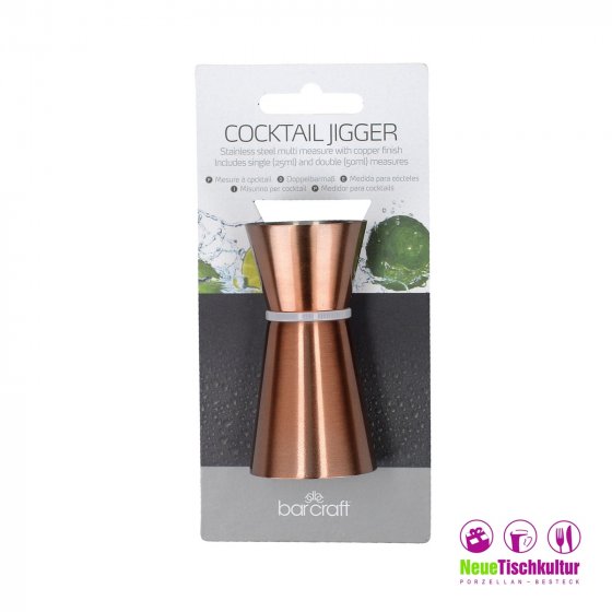 Spirituosen Messbecher, Edelstahl/Kupferoptik Barcraft 
