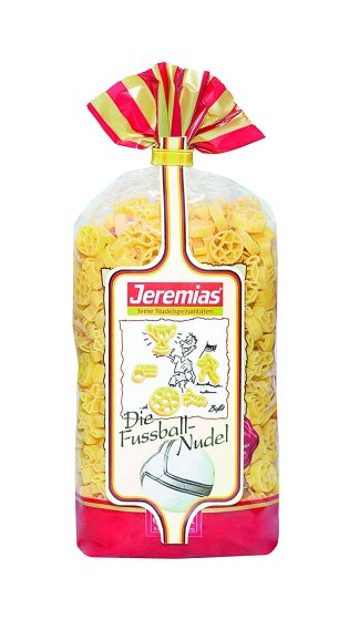 Jeremias Classic Family Fussballnudeln mit Frischei 500g 4er Pack 