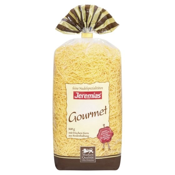 Jeremias Gourmet Frischei Fadennudeln aus Hartweizen 500g 3er Pack 