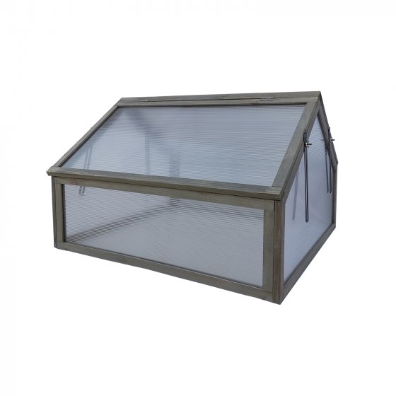 Frühbeet aus Holz und Polycarbonat Ideales Mini-Gewächshaus 