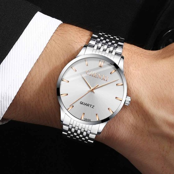 Flache Herrenuhr 