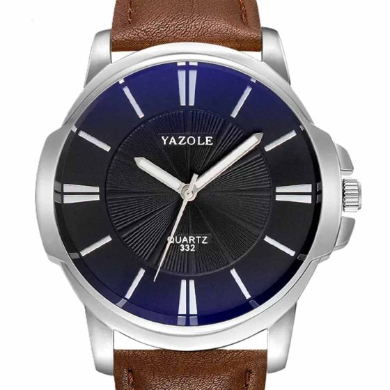 Herrenuhr mit Lederarmband Braun