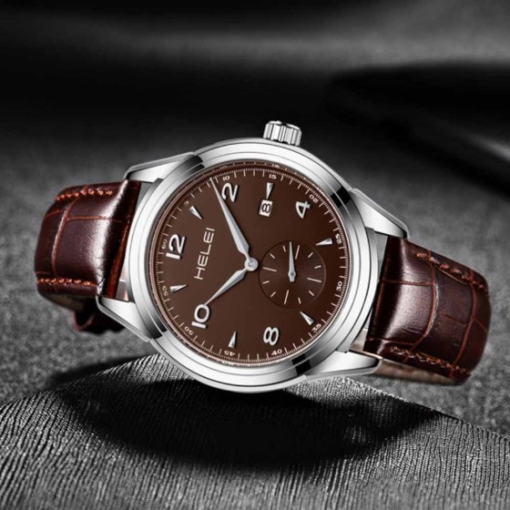 Herrenuhr mit Lederband 