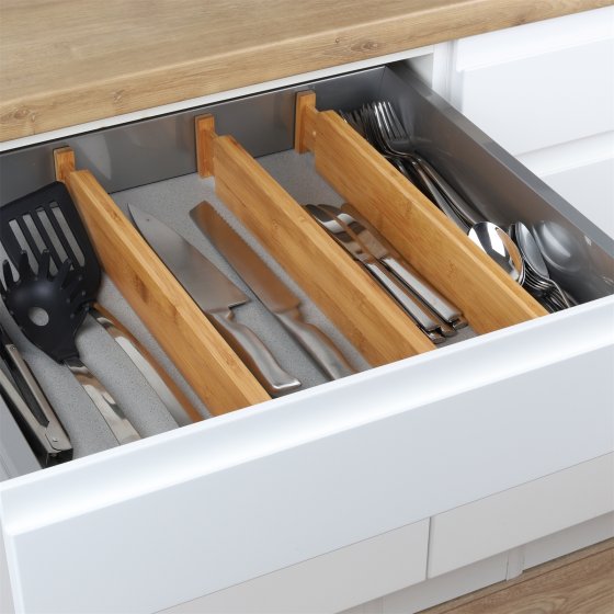 Schubladenzubehör Schubladenteiler 4er-Set