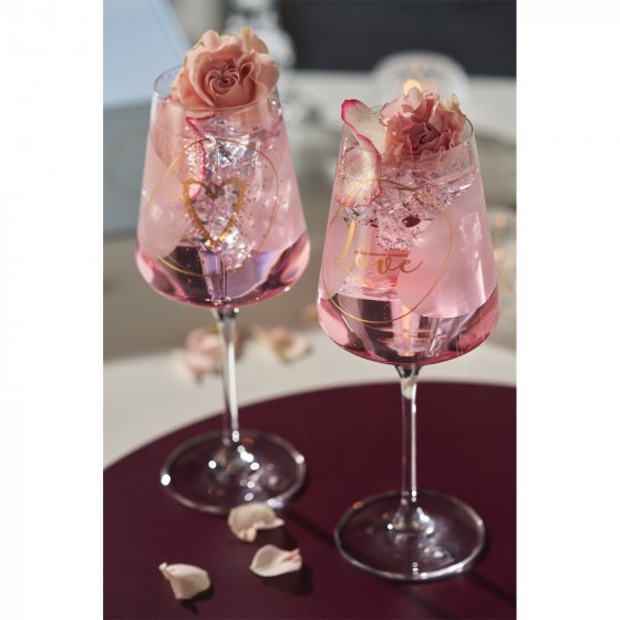 Rotweinglas 2er Set 560 ml Happy 