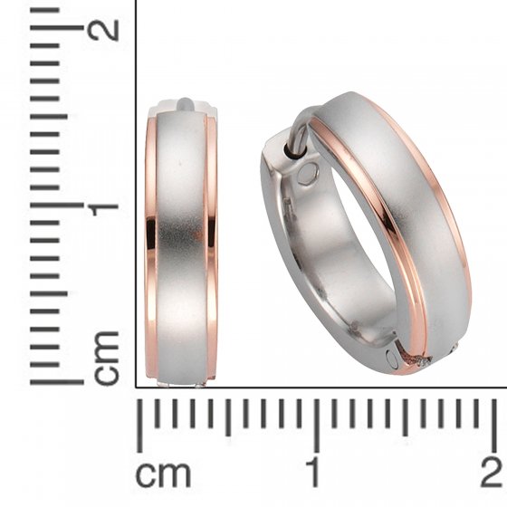 Creole Edelstahl zweifarbig glanz matt 