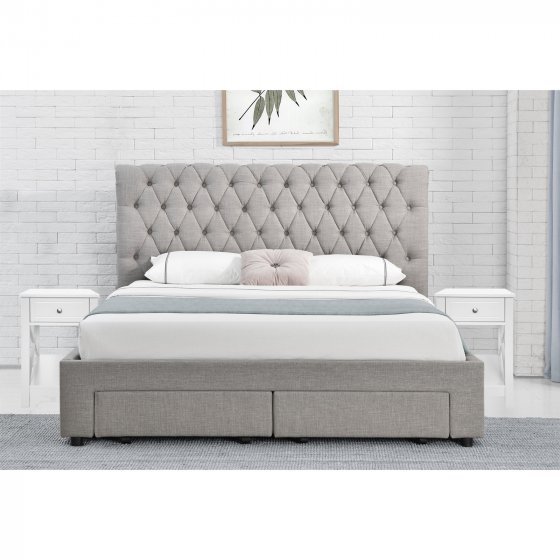 Nachtkommode Hayet 2er-Set Weiß