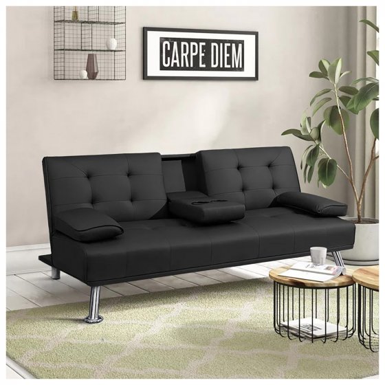 Sofa mit Schlaffunktion Marwan Schwarz