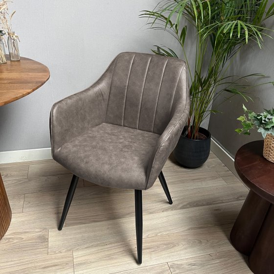 Stuhl Retro Anthrazit 2 Stück 