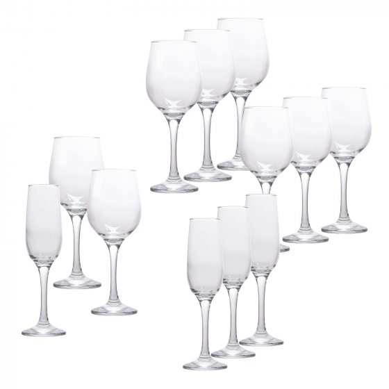 12-teiliges Stielgläser-Set