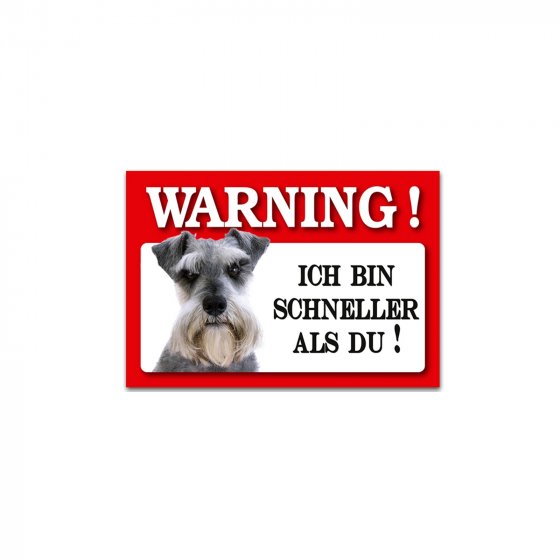 Blechschild Wachhund Schnauzer 