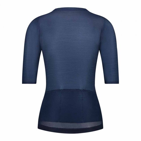 Damen Radshirt, kurzarm, navy