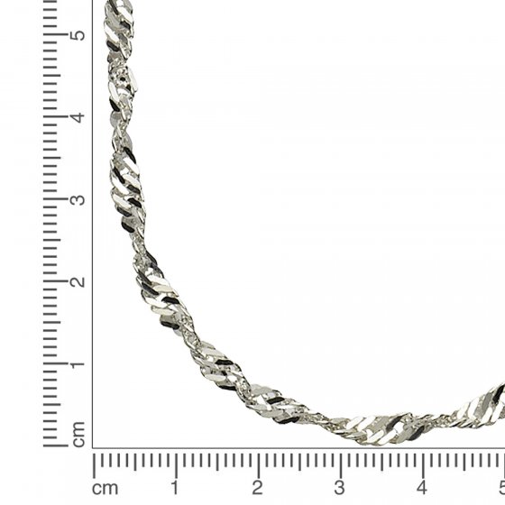 Halskette Silber 925 Singapurkette 45cm lang 