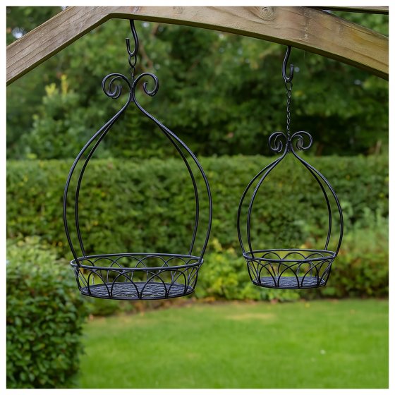 Blumenampel 2er Set Metall 