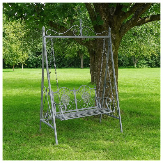 Nostalgische Gartenschaukel aus Metall Valentine Garden