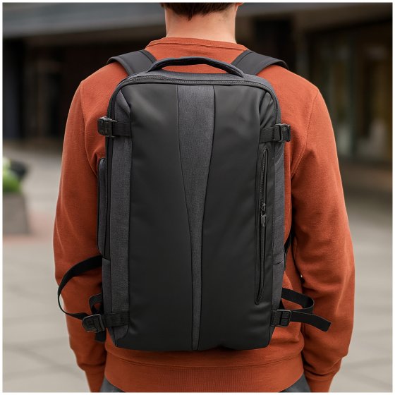 Business-Rucksack u. Tragetasche in einem Stylisch, funktional und kompakt