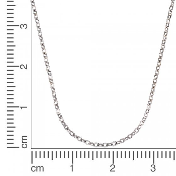 Halskette Weißgold 333 Ankerkette mit einer Länge von 45/42cm 