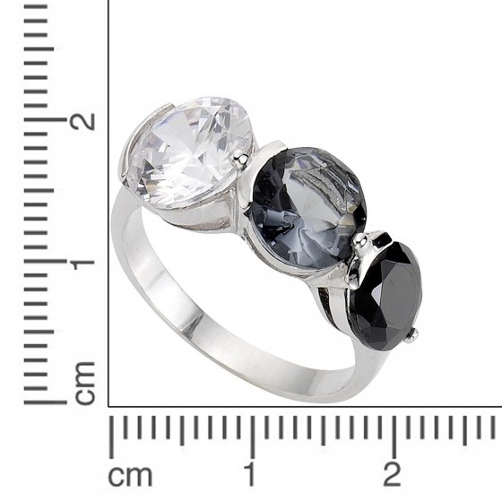 Ring 925 Sterling Silber Zirkonia mehrfarbig 