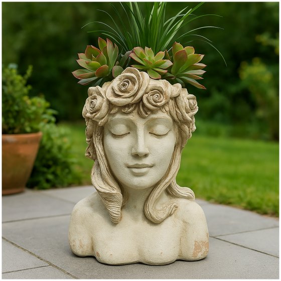 Pflanzgefäß Apollon Büste Aphrodite 