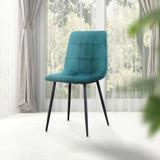 Esszimmerstuhl 4er Set Grün Mesa 