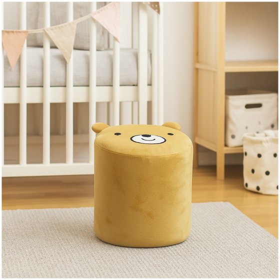 Kinderhocker Marcia Teddy Braun 