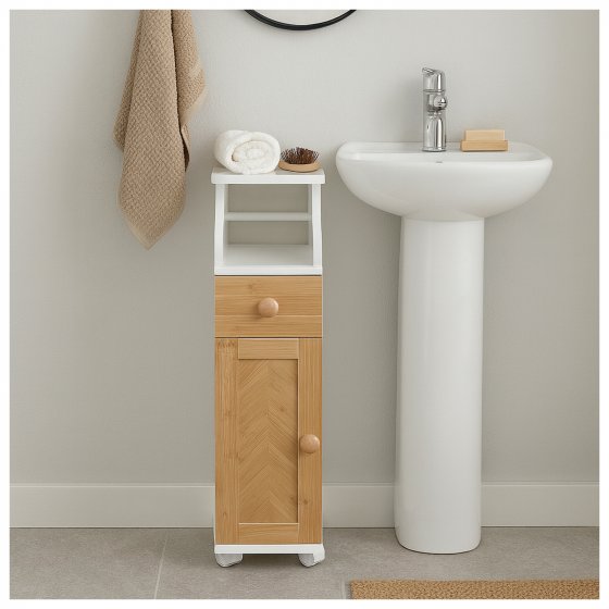 Badschrank Jerik auf Rollen 