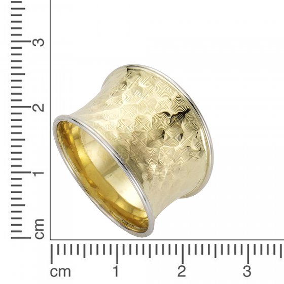 Ring 333 Gold zweifarbig diamantiert 