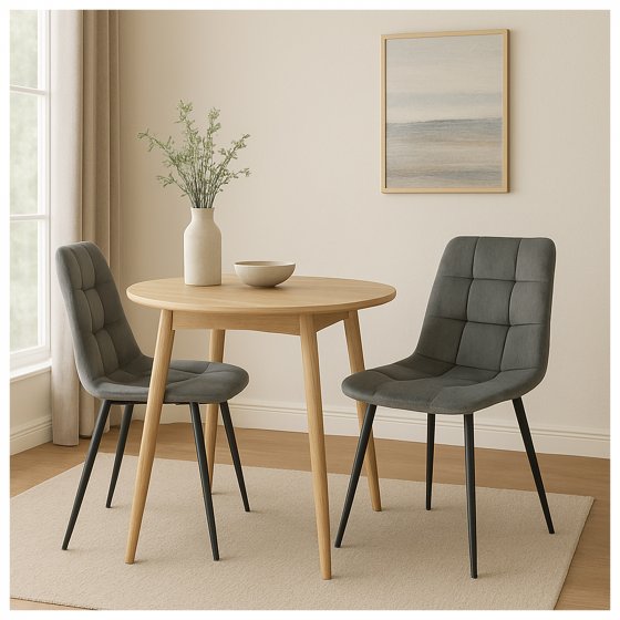 Stuhl Mesa Velvet 2er-Set 