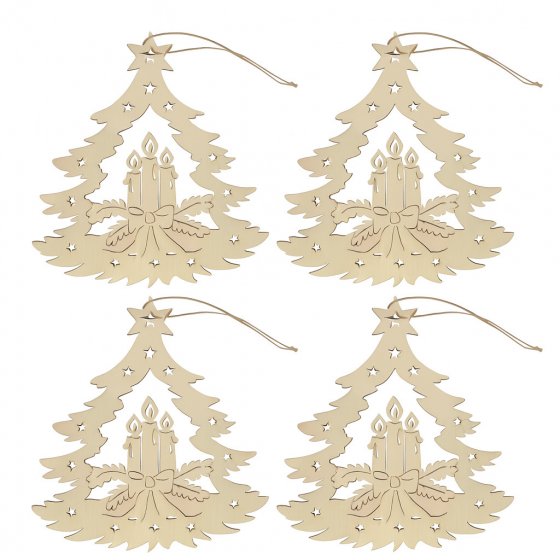 Dekohänger Holz Adventskerze 