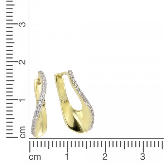 Ohrring 375/- Gelbgold Zirkonia 