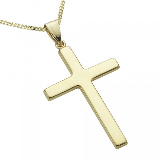 Halskette Gold 333 mit Motiv Kreuz 