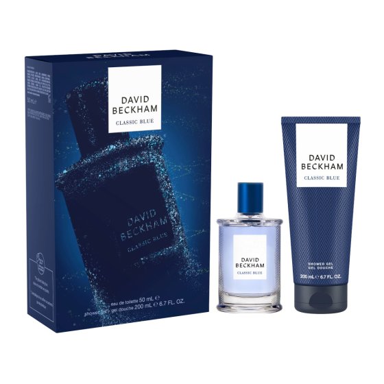 David Beckham Geschenkpackung Classic Blue EDT Showergel 250 ml 