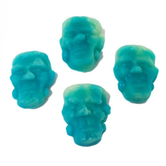Fruchtgummi Frankenstein Grusel Kopf mit Erdbeere Geschmack 175g
