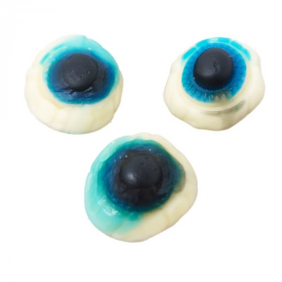 Fruchtgummi Augen mit sahnig süßem Sahne Erdbeere Geschmack 300g