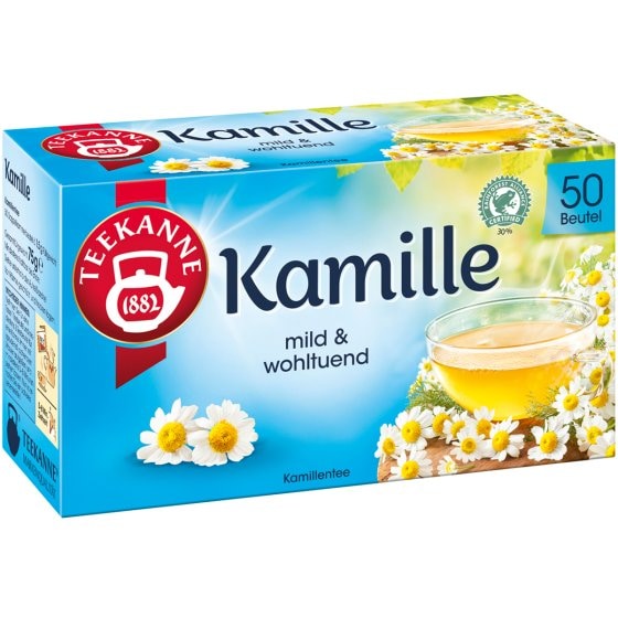 Teekanne Kamille aromatisch mild mit natürlichen Zutaten 75g 