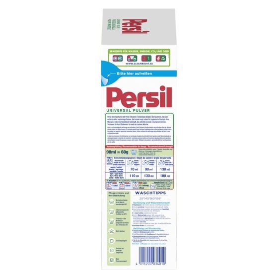 Persil Universal Pulver Vollwaschmittel Tiefen Rein 75WL 4500g 