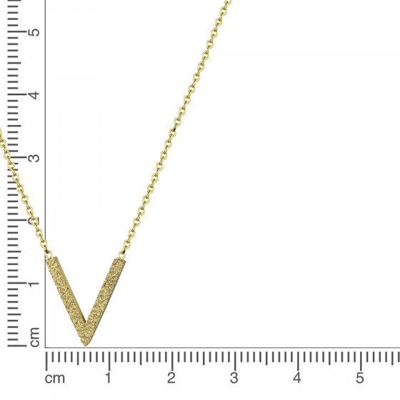 Collier Edelstahl gelb 