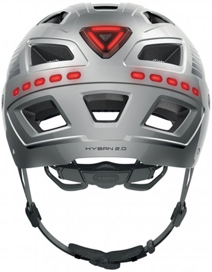 Fahrradhelm "Hyban 2.0 LED" silber
